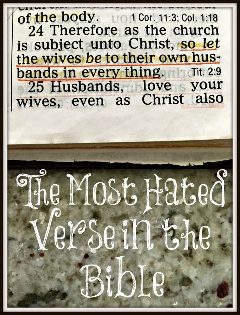 The Most Hated Verse  in the Bible  The Transformed Wife 